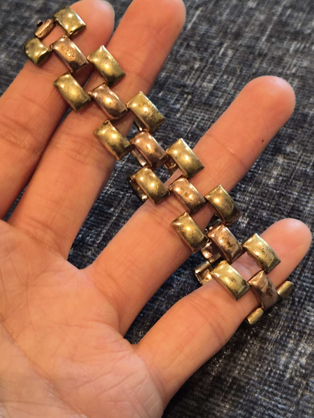 Vintage Bracelet:  two toned gold filled 12k/20